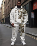 Big & Tall Graphic Streetwear Hoodie Sweatpants Set for big men view 1