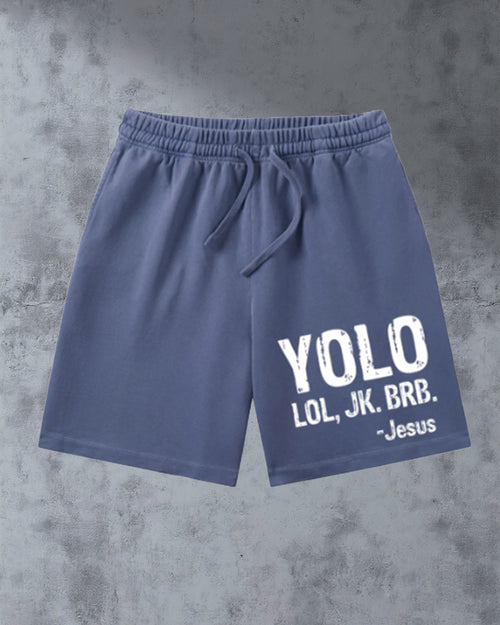 Big & Tall Gradient Graphic Streetwear Shorts for big men view 2