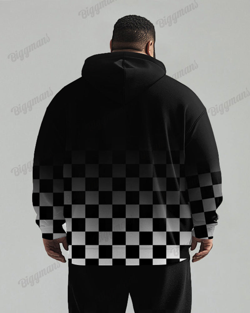 Big & Tall Gradient Graphic Hoodie for big men view 6