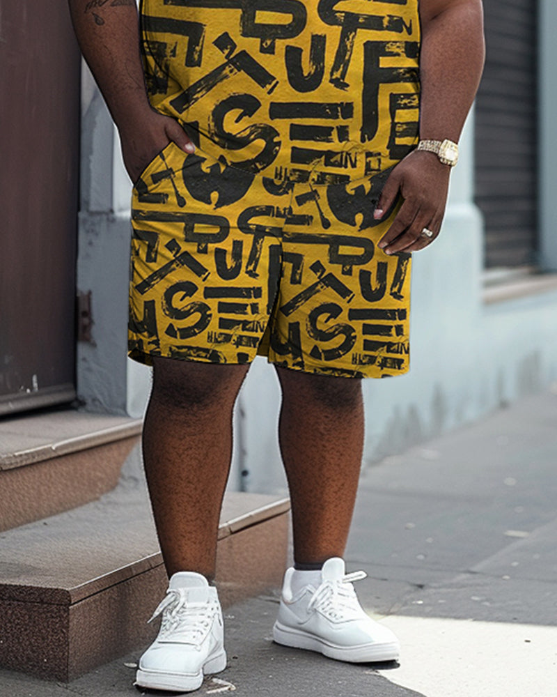 Big & Tall Graphic Two-piece Set for big men view 3