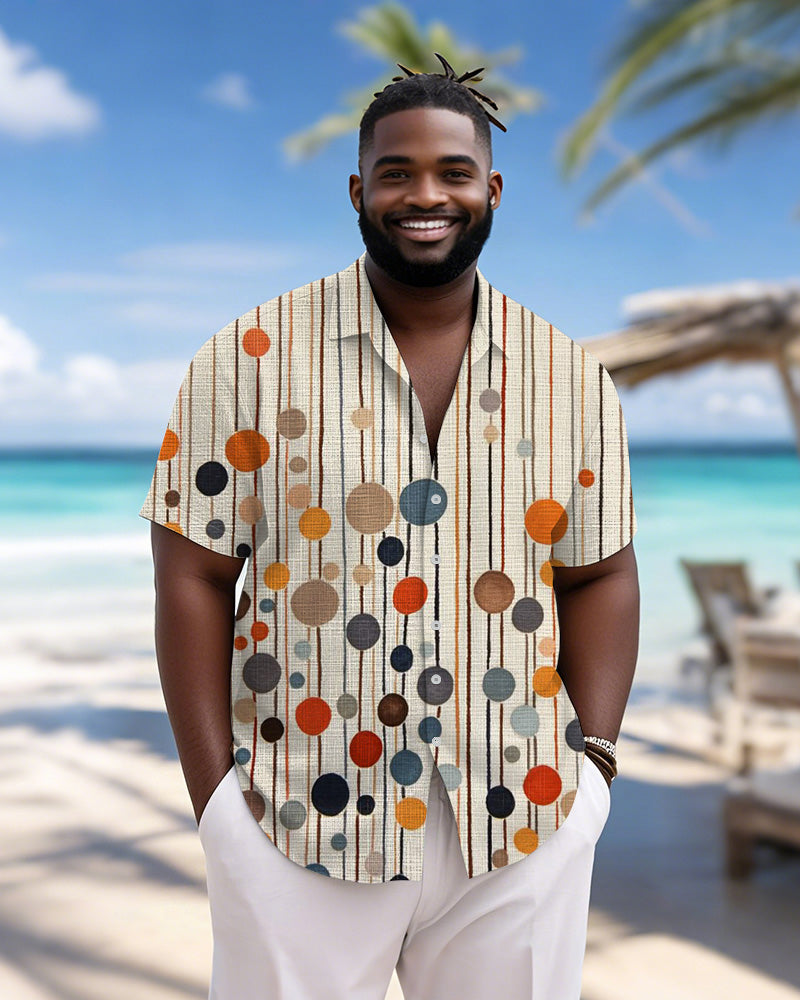 Big & Tall Hawaiian Graphic Polo Shirt for big men view 3
