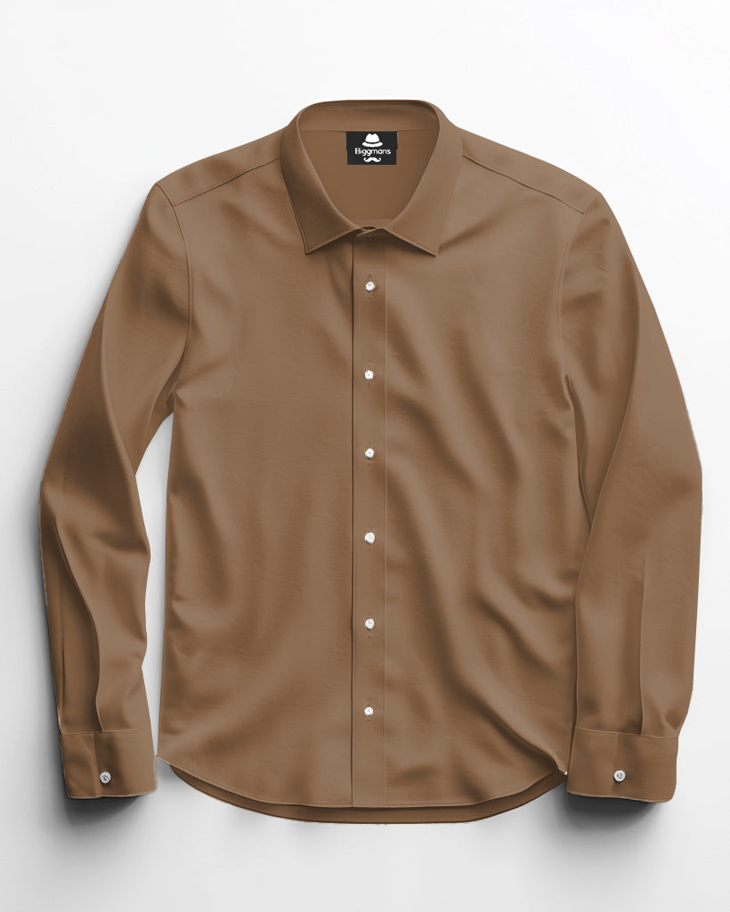 Big & Tall Solid Color Shirt Pants Set for big men view 37