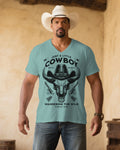 Big & Tall Green Western Denim T-Shirt for big men view 1