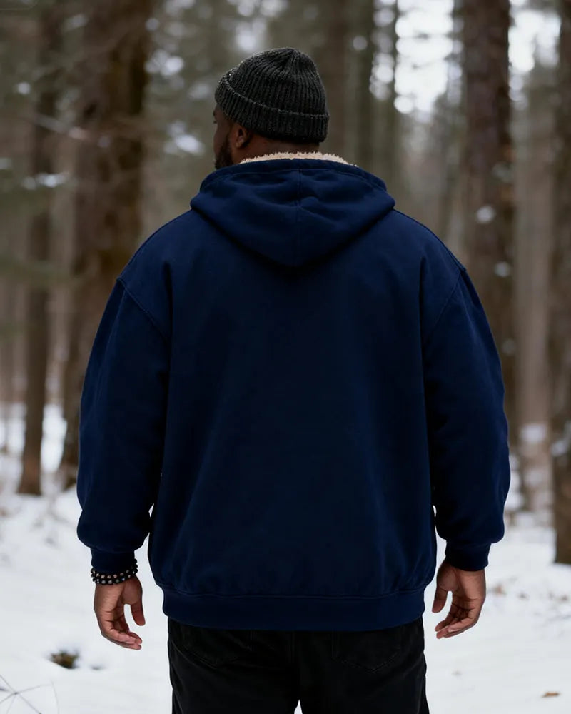 Big & Tall Solid Color Hoodie for big men view 13