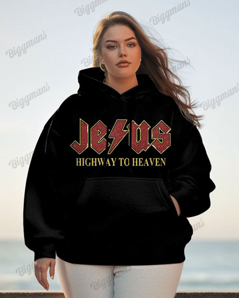 Big & Tall Graphic Hoodie Sweatpants Set for big men view 1