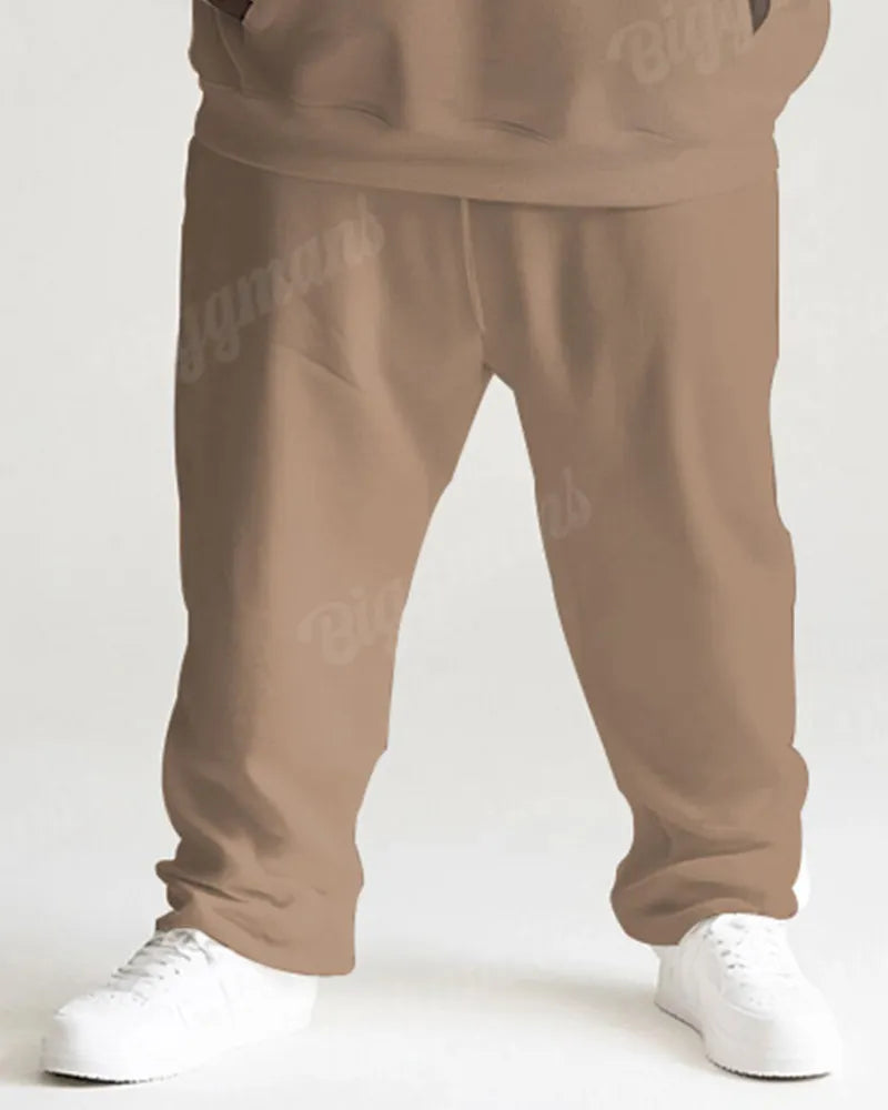 Big & Tall Graphic Hoodie Sweatpants Set for big men view 3