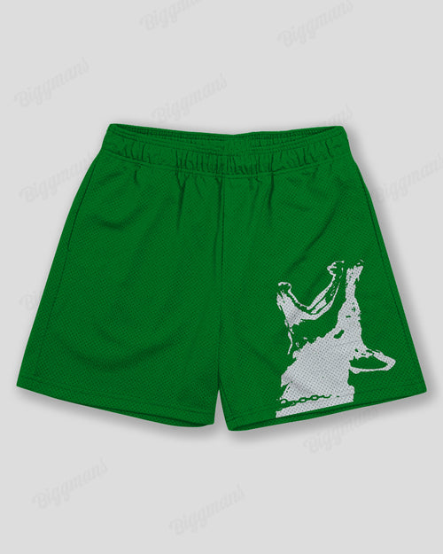 Big & Tall Graphic Graffiti Athletic Shorts for big men view 2