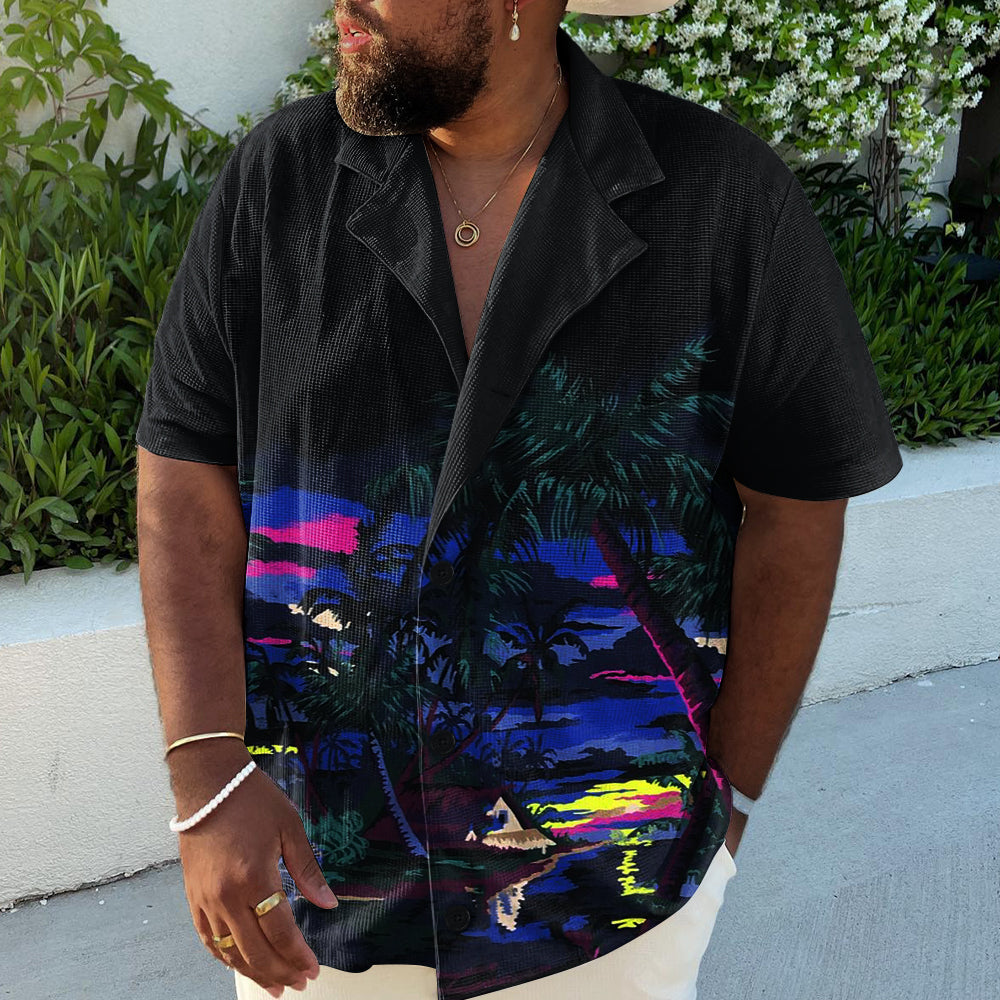 Big & Tall Vintage Short Sleeve Shirt for big men view 2