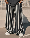 Big & Tall Striped Graphic Vintage Pants for big men