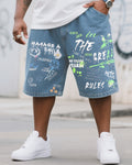 Big & Tall Denim Graphic Graffiti Jeans for big men