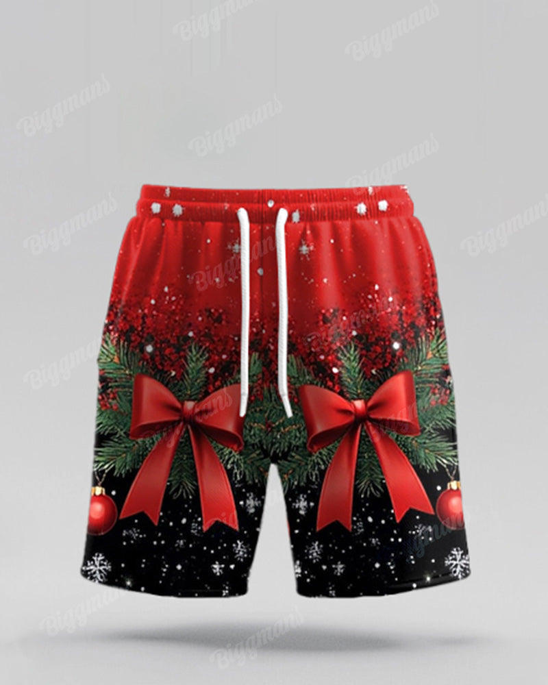 Big & Tall Streetwear T-Shirt Shorts Set for big men view 4