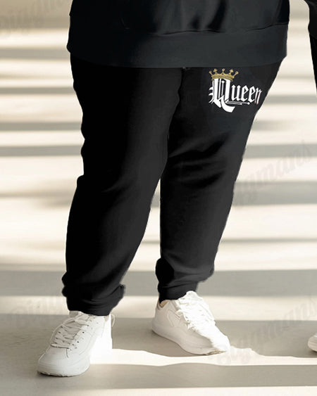 Big & Tall Graphic Hoodie Sweatpants Set for big men view 4