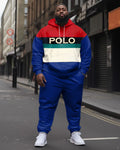Big & Tall Graphic Hoodie Sweatpants Set for big men view 1