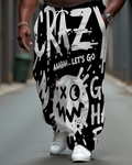 Big & Tall Graffiti Streetwear Pants for big men