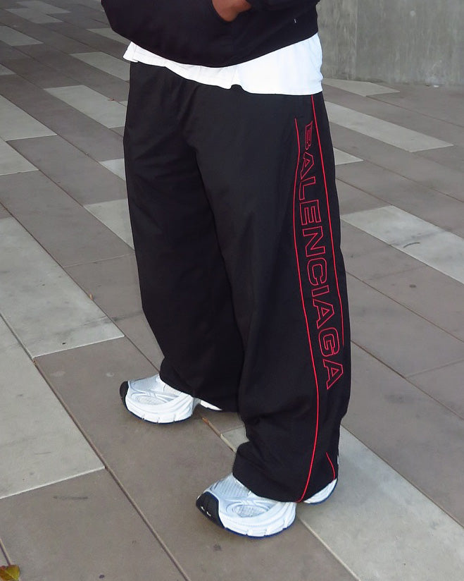 Big & Tall Striped Graphic Athletic Pants for big men view 1