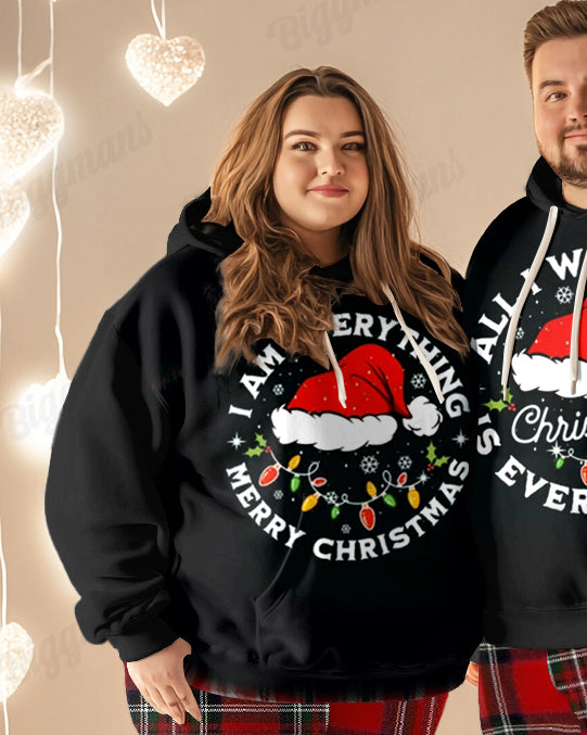 Big & Tall Graphic Hoodie Sweatpants Set for big men view 3