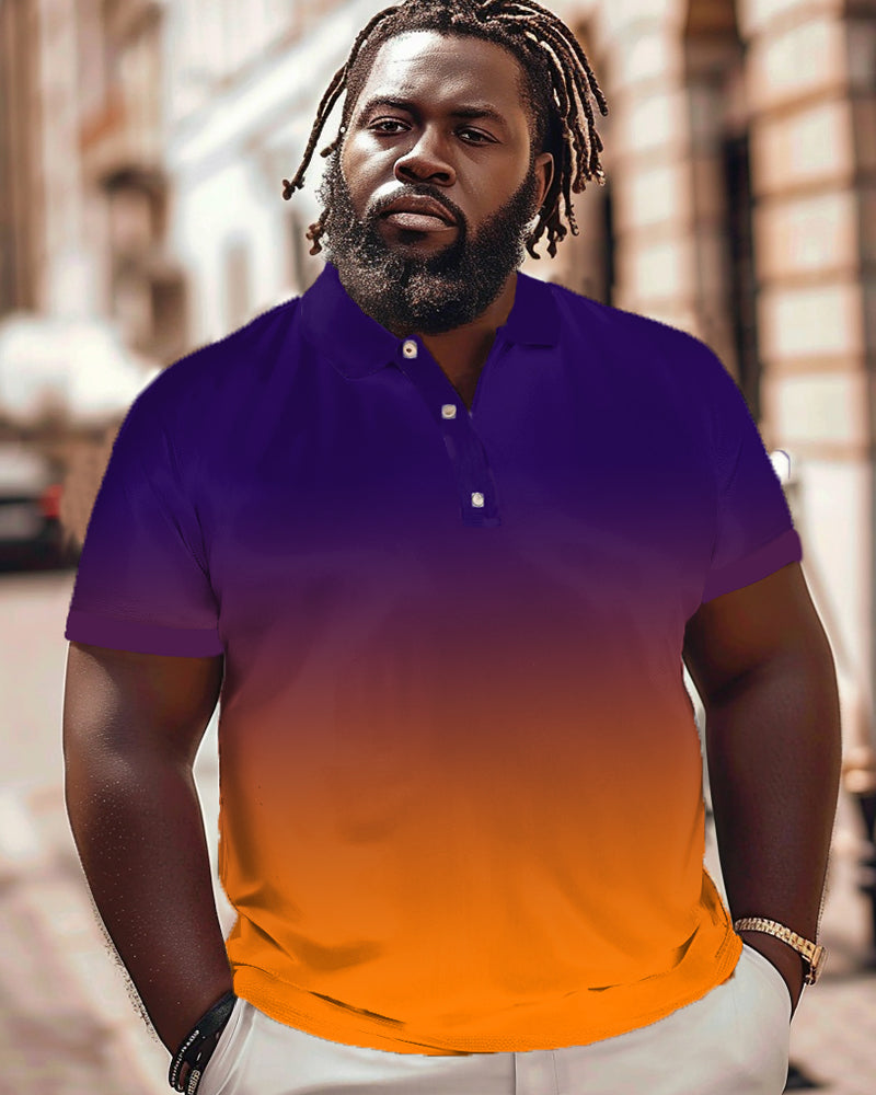 Big & Tall Gradient Polo Shirt for big men