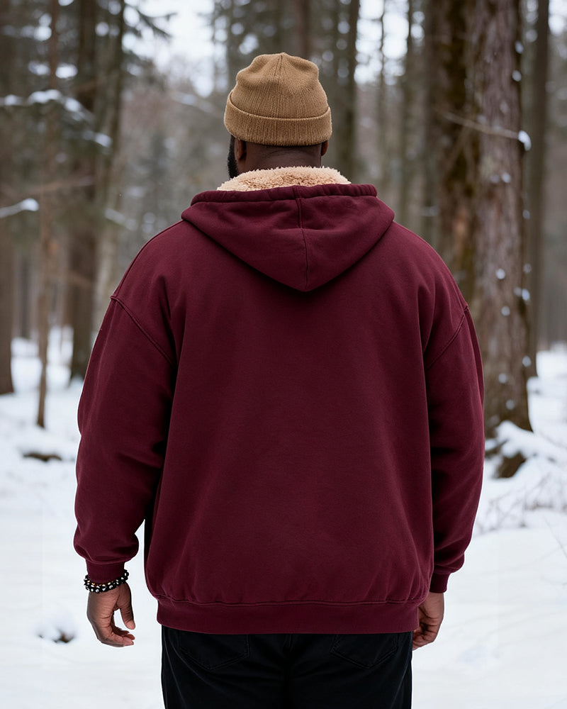 Big & Tall Solid Color Hoodie for big men view 9