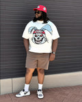 Big & Tall Graphic T-Shirt Shorts Set for big men view 1