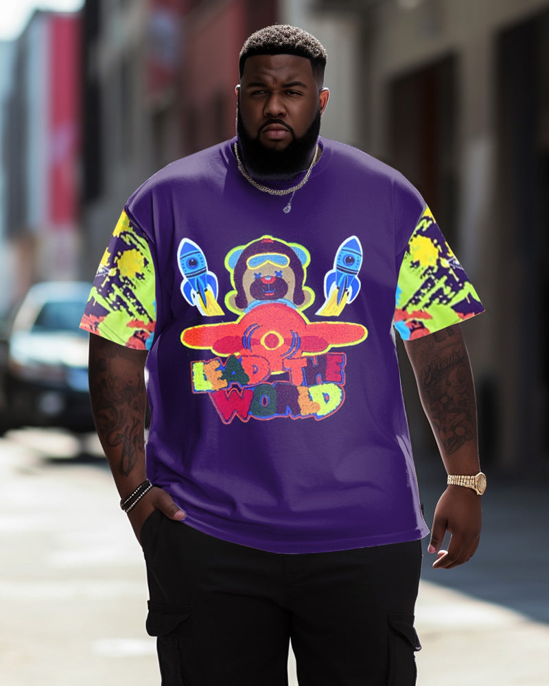 Big & Tall Graffiti Streetwear Jeans for big men