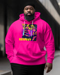 Big & Tall Graphic Graffiti Hoodie for big men