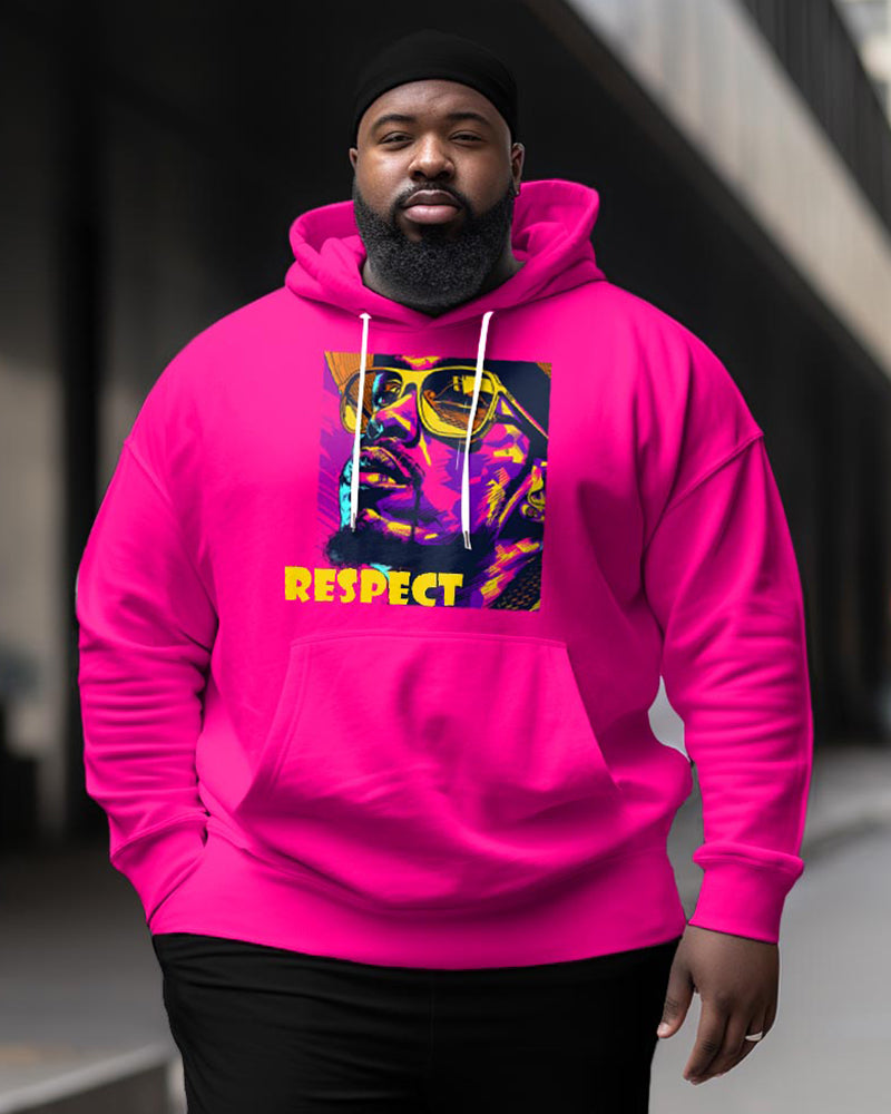 Big & Tall Graphic Graffiti Hoodie for big men