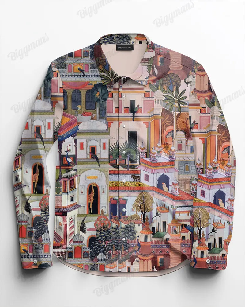 Big & Tall Streetwear Long Sleeve Shirt for big men view 8