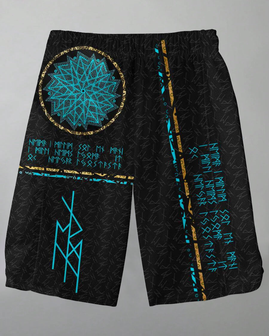 Big & Tall Graphic T-Shirt Shorts Set for big men view 3