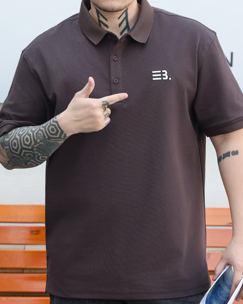 Big & Tall Business Casual Streetwear Polo Shirt for big men view 4