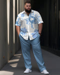 Big & Tall Graphic Floral Business Casual Jeans for big men view 1