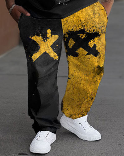Big & Tall Streetwear Two-piece Set for big men view 3