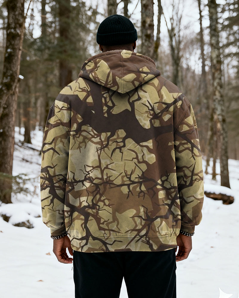 Big & Tall Graphic Camouflage Hoodie for big men view 5