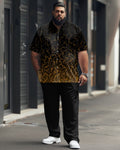 Big & Tall Gradient Geometric Graphic Jeans for big men view 1