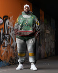 Big & Tall Geometric Hoodie Sweatpants Set for big men view 1