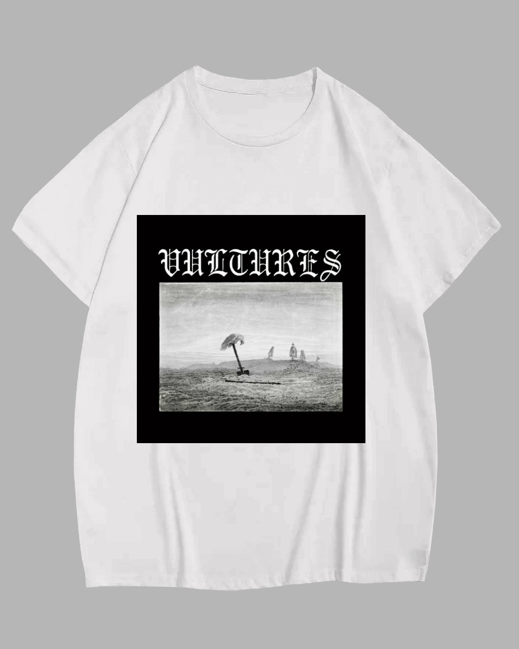 Big & Tall White Graphic T-Shirt for big men view 1