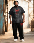 Big & Tall Graphic T-Shirt Pants Set for big men view 1