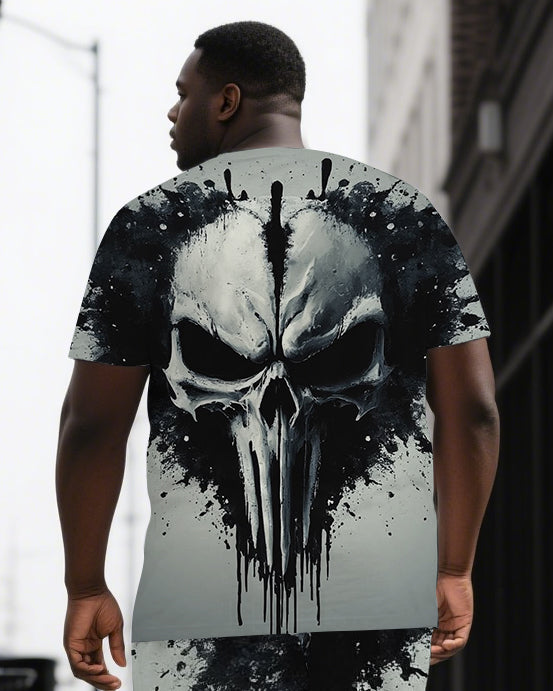 Big & Tall Skull Two-piece Set for big men view 2