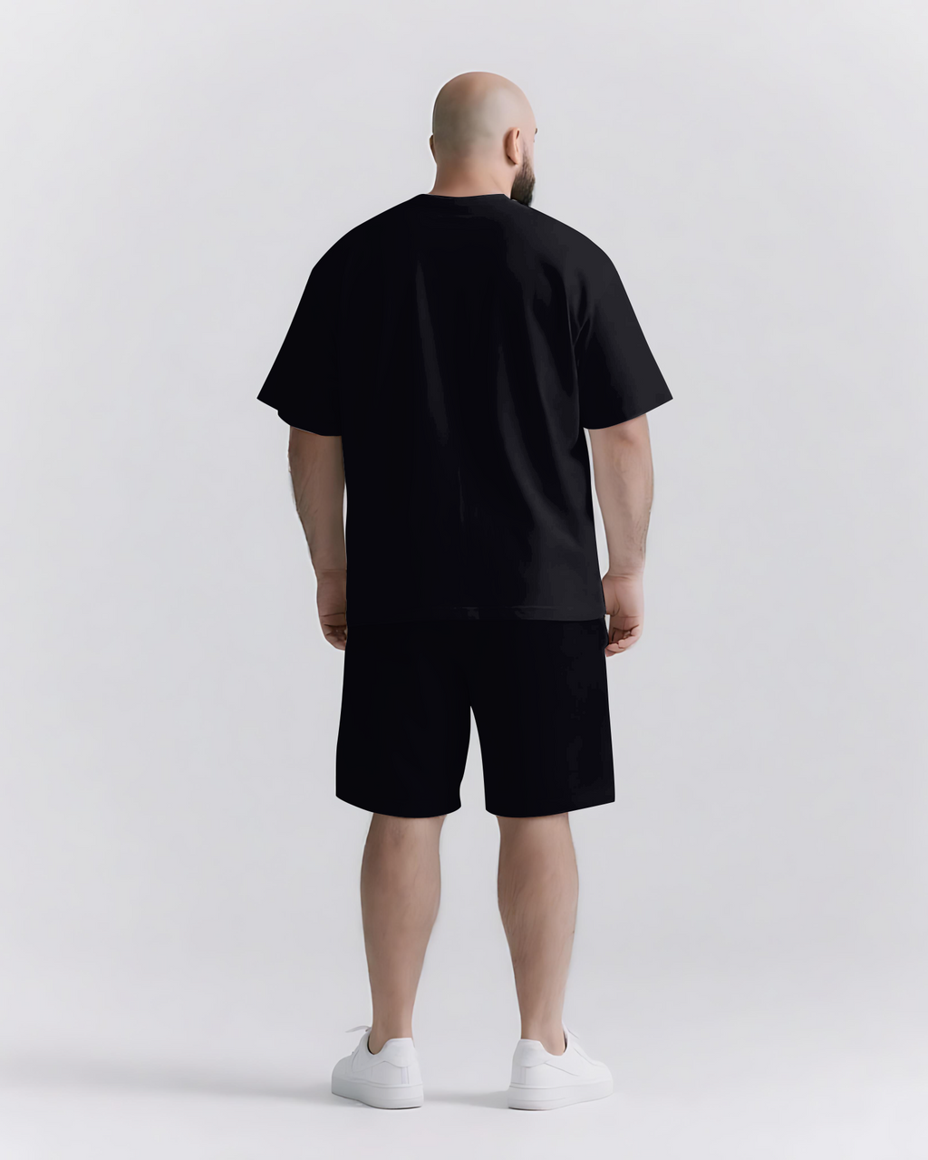 Big & Tall Graphic Streetwear Two-piece Set for big men view 3