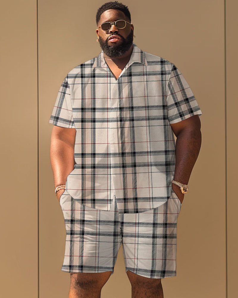 Big & Tall Khaki Graphic Jeans for big men view 1