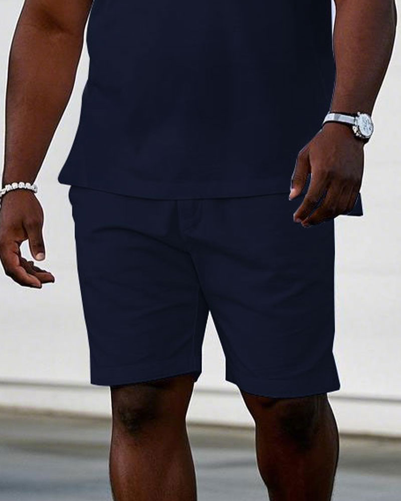 Big & Tall Blue Colorblock Jeans for big men view 3