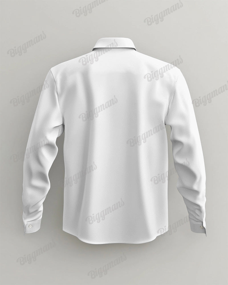 Big & Tall Western Denim Long Sleeve Shirt for big men view 3