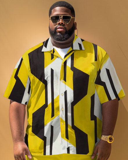 Big & Tall Geometric Jeans for big men view 2