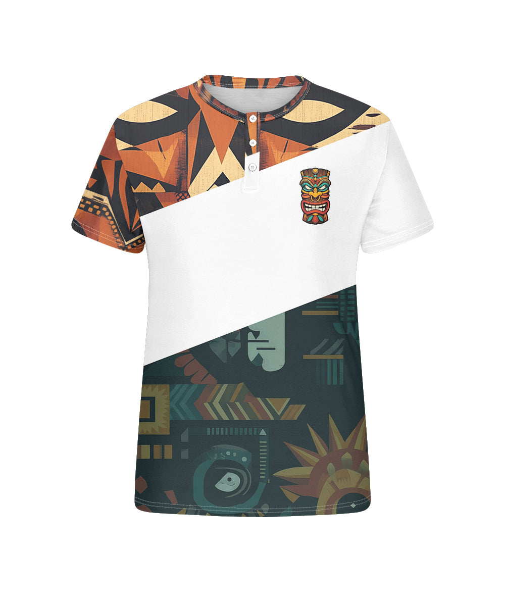 Big & Tall Geometric Streetwear T-Shirt for big men view 4