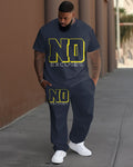 Big & Tall Graphic T-Shirt Pants Set for big men view 1