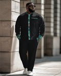 Big & Tall Floral Patchwork Two-piece Set for big men view 1