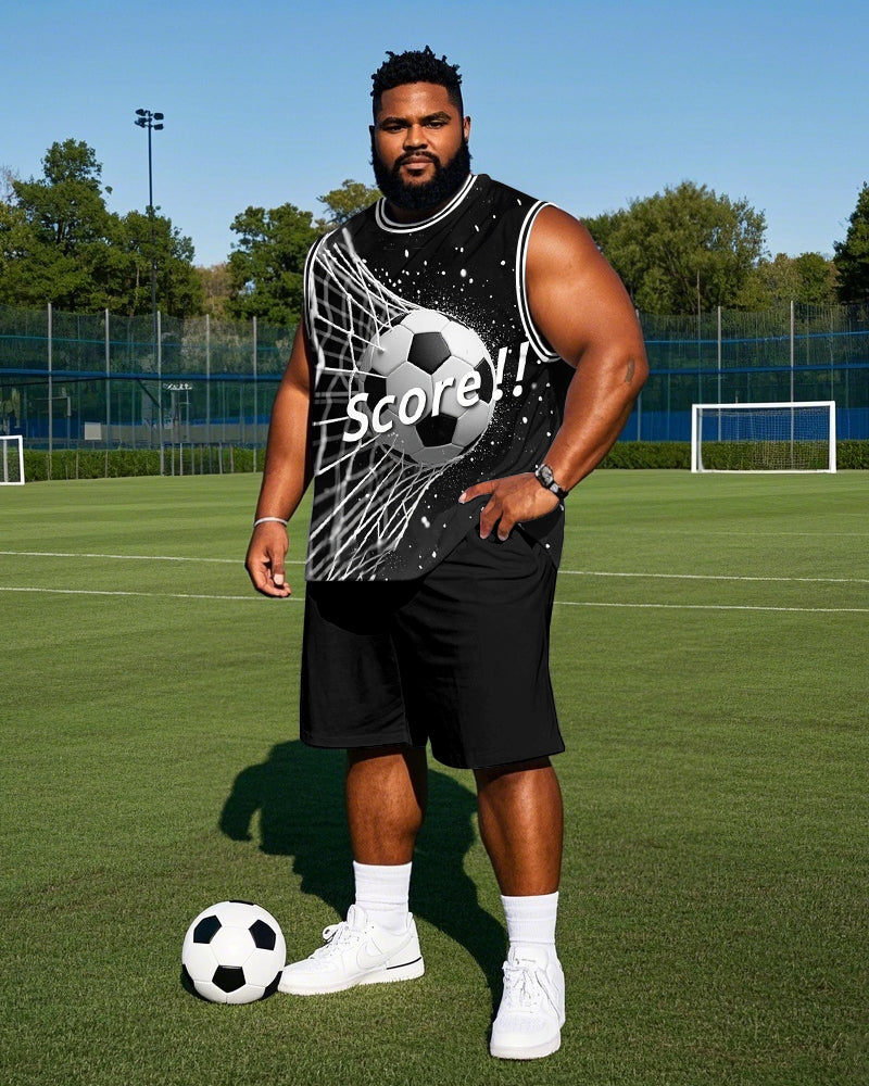 Big & Tall Graphic Athletic Two-piece Set for big men view 1