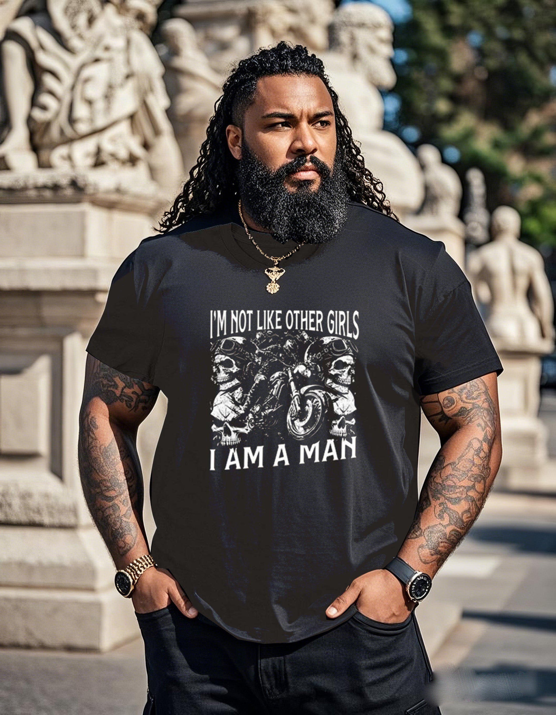 Big & Tall Streetwear T-Shirt for big men view 1