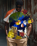 Big & Tall Graphic Graffiti Streetwear T-Shirt for big men