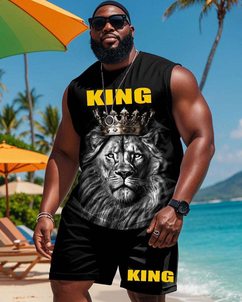 Big & Tall Graphic Tank Top for big men view 1