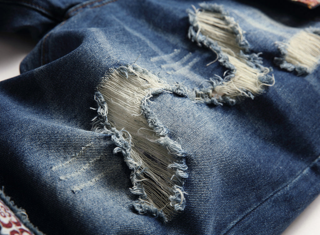Big & Tall Denim Graffiti Streetwear Jeans for big men view 4